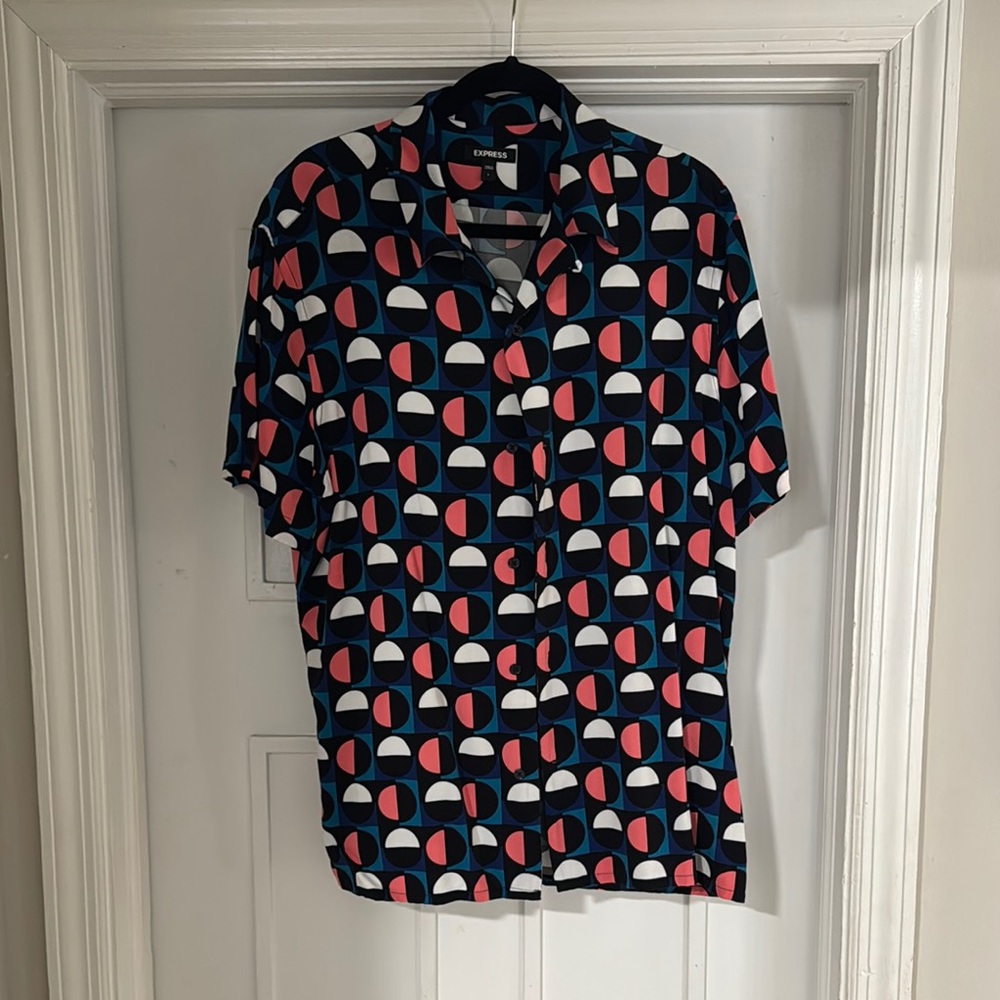 Geometric Patterned Shirt - Multicolor